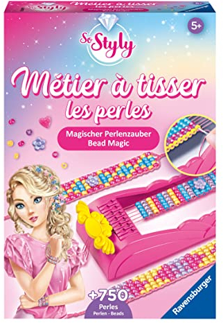 Ravensburger 18399 Magischer Perlenzauber - Traumhafte Armbänder aus schillernden Perlen basteln. Kreatives Bastelset für Kinder ab 5 Jahren