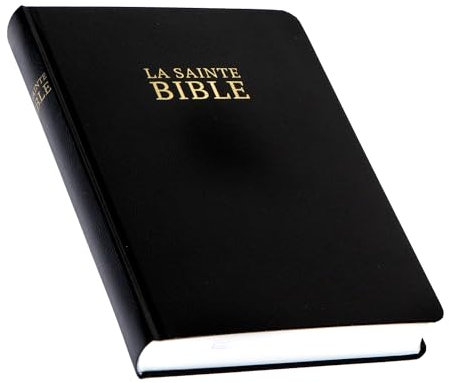 LA SAINTE BIBLE DARBY similicuir noir grand format - édition de Rolle - 1311 pages dont 14 pages en couleur