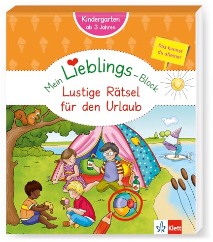 Klett Mein Lieblings-Block Lustige Rätsel für den Urlaub: Kindergarten, ab 3 Jahren, Das kannst du alleine!