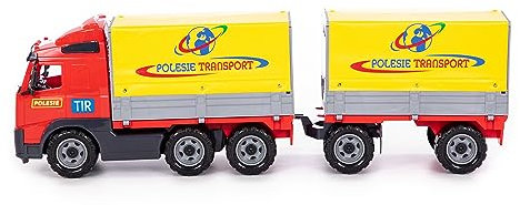 WADER Volvo Lastwagen LKW mit Plane und Anhänger