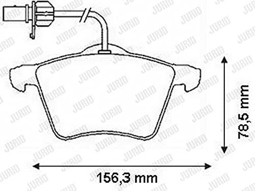 Jurid 573045J Bremsbelagsatz, Scheibenbremse - (4-teilig)