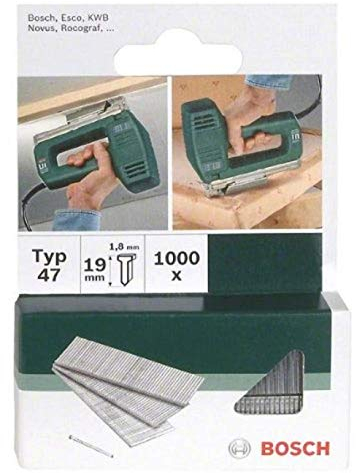 Bosch 2609255811 - Chiodi per pinzatrice modello 47, 23 mm, confezione da 1000 pezzi