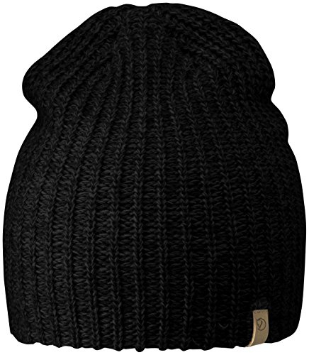 Fjallraven Övik Melange Beanie Hat - Black, 1 Size