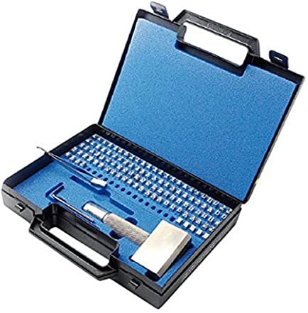 GRAVUREM Europa-Typensortiment/Typenset/Typenhalter-Satz/Schlagzahlen/Schlagbuchstaben - 4mm