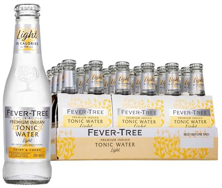 FEVER-TREE - Refreshingly Light Tonic Water - Soda - 6 Packs de 4 bouteilles de 200ml
