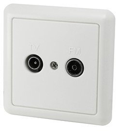 Prise d'antenne TV universelle à encastrer