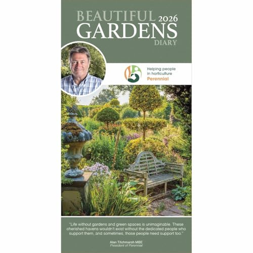 Carousel Worldwide, Beautiful Gardens, Alan Titchmarsh 2026 Slim Diary Planner