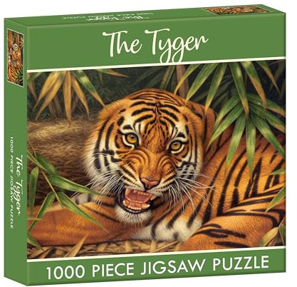 TGSC | The Tyger 1000 Piece Jigsaw Puzzles for Adults | Challenging Therapeutic Fun | Ideal Indoor Pastime | Quality Illustration | Jigsaw Puzzles for Adults
