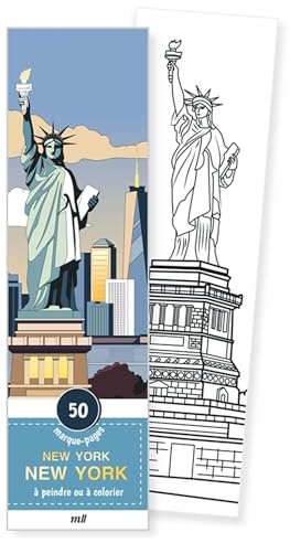 Marque-pages - New York New York: 50 marque-pages à peindre ou à colorier