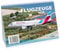 Flugzeugkalender 2025 Tischkalender im DIN A5 Format Flugzeug Kalender für Planespotter Luftfahrt Flugzeuge von Airbus und Boeing als Geschenk zu Weihnachten oder Geburtstagsgeschenk