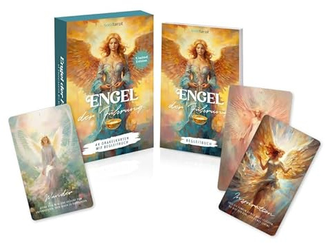 Engelkarten Engel der Führung - 44 wundervolle Orakelkarten im Tarot-Format mit liebevollen Botschaften, inkl. 112-seitigem Booklet, hochwertige UV-Lackierung, limitierte Erstauflage