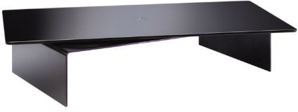 Meliconi Rotobridge Elite M - Supporto con Base in Metallo e Piano Girevole a 360° in Vetro per TV e Monitor PC, Portata massima 70 kg, Nero, M