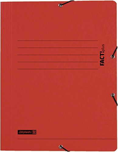 Brunnen 102015420 Sammelmappe A4 FACT!plus (hochwertiger Pressspankarton) rot