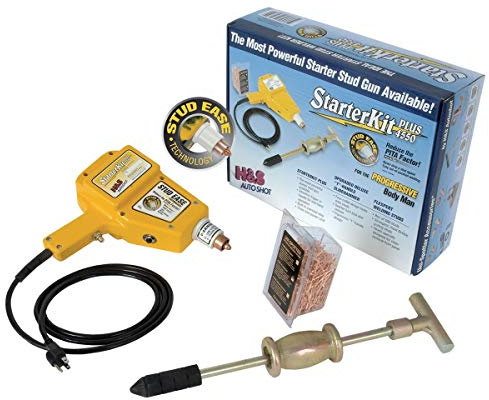 H & S Autoshot 4550 Starter Plus Stud Welder Kit , yellow