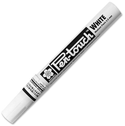SAKURA Pen-Touch Marker, Farbtinte, Weiß, 0,02 x 4,9 x 1,9 cm