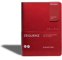 Zequenz Signature Classic 360° Notizbuch A6 – Softcover, 200 Blatt, flachliegend & flexibel, 70g/m² Papier, Liniert, Rot, füllerfreundlich & minimalistisch