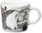 Arabia Mumin Winterschlaf Mini Becher Baumschmuck 4 Stk.