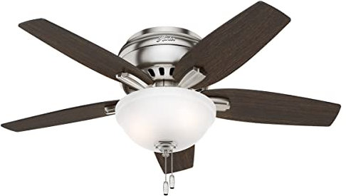 Hunter Newsome, Indoor, Ceiling Fan, Pull Chain, 42 inch, Brushed Nickel