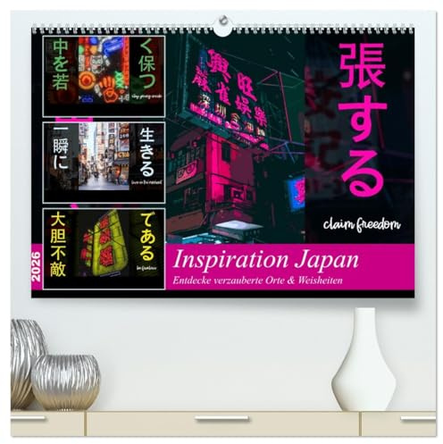 Inspiration Japan (hochwertiger Premium Wandkalender 2026 DIN A2 quer), Kunstdruck in Hochglanz: Eine visuelle Reise an bekannte und unbekannte Orte im Land des Lächelns. (CALVENDO Orte)
