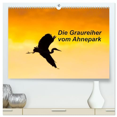 Die Graureiher vom Ahnepark (hochwertiger Premium Wandkalender 2026 DIN A2 quer), Kunstdruck in Hochglanz: Faszinierende und ausdrucksstarke Fotos von ... Ahnepark bei Kassel (CALVENDO Tiere)