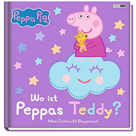 Peppa Pig: Wo ist Peppas Teddy? Mein Gutenacht-Klappenbuch: Pappbilderbuch mit Klappen