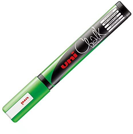 UNI Chalk PWE-5M FL Green Marker Bullet TIP (1.8-2.5mm)