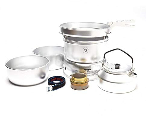 Scandic Trangia Sturmkocher groß 25-2 UL (140252) mit UL Pfanne und Töpfen, mit Wasserkessel