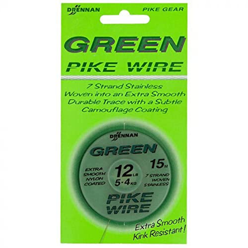 Drennan Green Pike Wire 9,1Kg Stahlvorfach