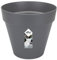 elho Loft Urban Rund 25 - Blumentopf für Außen - 100% recyceltem Plastik - Ø 24.5 x H 22.0 cm - Schwarz/Anthrazit