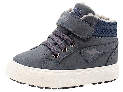KangaROOS Espadrilles unisexes Kavu III pour enfants, bleu foncé, gris marine, 423, 27 EU
