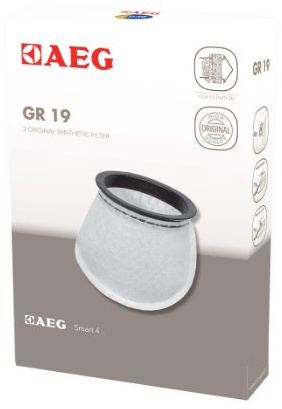 AEG GR19 3 Filtersäckchen (optimale Filtration, verbesserte Saugleistung, lange Nutzungsdauer, für Liliput/Junior AG1411, AG1412 und Progress PC1411, PC1412)