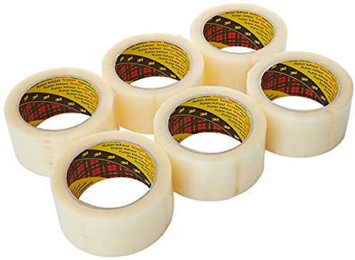 3M Scotch 28280 Nastro da Imballo, PPL, Adesivo Hot Melt, Trasparente