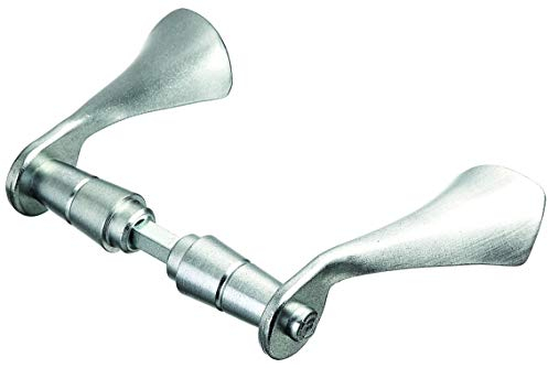 Alberts 554293 Türdrücker | ein Paar | geschmiedet, verzinkt | silbergrau einbrennlackiert | 40 x 115 mm | 2er Set