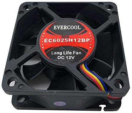 Evercool 60mm 6cm 60 x 25mm PWM 12 Volt PC case Fan EC6025H12BP
