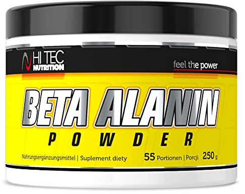HI TEC NUTRITION Beta Alanina 100% Beta-Alanin vor intensiverem Training 250 g