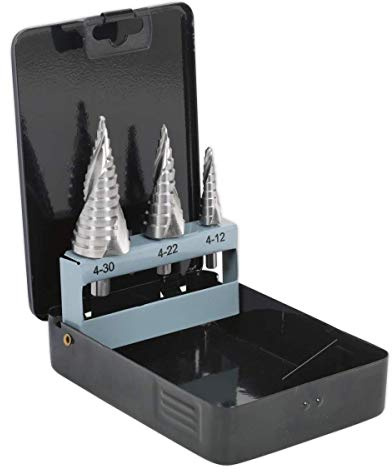 Sealey HSS 4341 Step Double Spiral Flute Drill Bit Set | 3 Piece