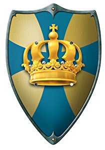 Holzspielerei Ritterschild Krone