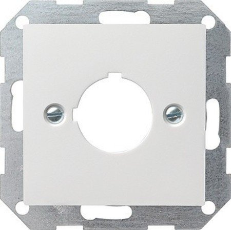 Gira 027203 Abdeckung und Tragring Geräte mit 22.5 mm System 55, reinweiß