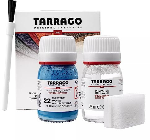 Tarrago Dye With Primer For Natural And Synthetic Leather Shoes | Self Shine Color Dye And Preparer | 90 Colours, 25ml