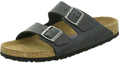 Birkenstock AMAZON PB Arizona Birkoflor -MOCCA BLUE WHT BLK AMAZON 8 UK Black