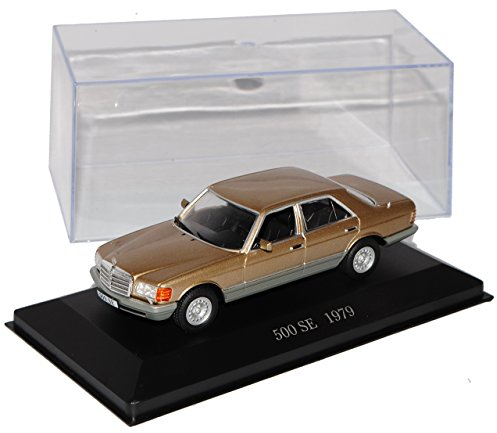 Ixo Mercedes-Benz S-Klasse 500 SE W126 Limousine Braun Gold 1979-1991 Nr 39 1/43 Modell Auto