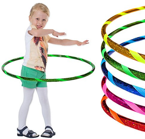 Super Star Kinder Hula Hoop Reifen Ø80cm, Grün-Grün