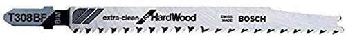 Bosch Professional Extra Clean for Hard Wood Lame per Seghetto Alternativo T 308 BF, 3 Pezzi