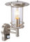 BRILLIANT Lampe York Außenwandleuchte stehend Bewegungsmelder edelstahl | 1x A60, E27, 40W, g.f. Normallampen n. ent. | IP-Schutzart: 44 - spritzwassergeschützt | Mit einstellbarem Bewegungsmelder