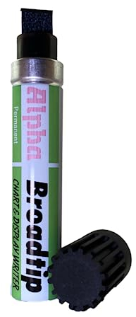 SureMark Alpha Broadtip Jumbo Permanent Marker Black Single