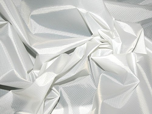 OD Stoff, 152.40 cm breit, Polyester, Ripstop-Gewebe, reißfest, Weiß, Meterware