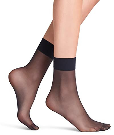 FALKE Damen Socken Pure Matt 20 DEN W SO Transparent einfarbig 1 Paar, Blau (Marine 6179), 35-38