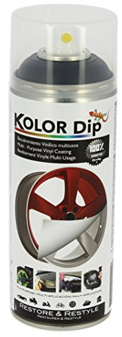 S SUMEX Kolor Dip Spain KD12001 Pintura en Spray con Vinilo Líquido Extraible, Negro Metalizado