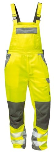 Elysee Warnschutz Latzhose Colmar Größe, 1 Stück, 48, gelb/grau, 22738-48