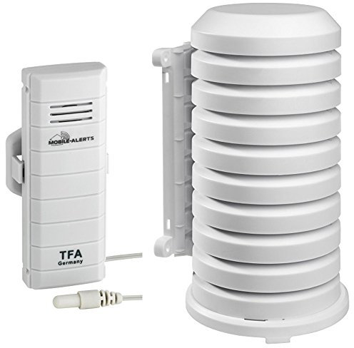 TFA Dostmann 30.3301.02 WeatherHub Temperatur Sender mit Kabelfühler wasserfest (Sender 30.3301.02 + Schutzhülle 98.1114)